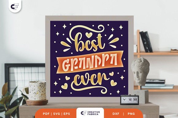 Best Grandpa Ever 3D SVG for Father’s Day Branding