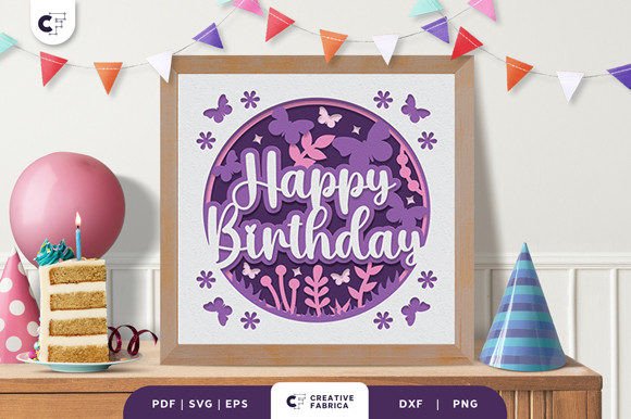 Birthday Butterfly and Flowers 3D SVG Review for Real Crafting