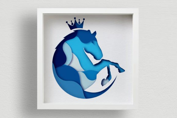 Elevate Your Brand with the Horse Shadow Box SVG for Laser Cutting Projects