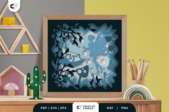 Fairy in the Woodland 3D SVG for Fantasy And Fairy Tales Content