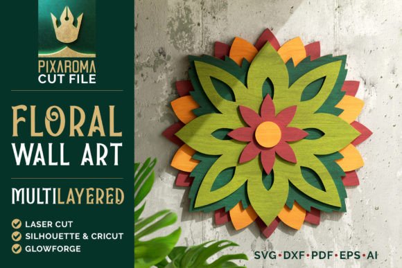 Floral Wall Art 3D SVG: A Powerful Design Asset for Paper Flowers