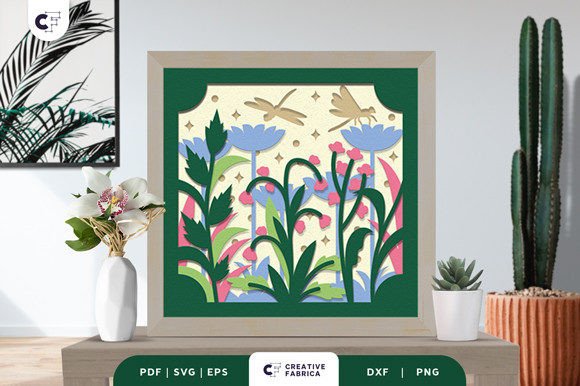 Meadow Scene 3D Shadow Box Paper Cut Review