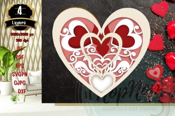 Sweet Heart 3D SVG V.2: A Versatile Shape for Creative Crafting