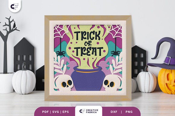 Trick or Treat 3D Shadow Box Paper Cut Review for Real Projects